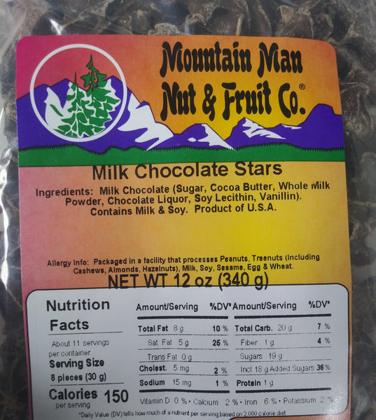 Chocolate Stars Label