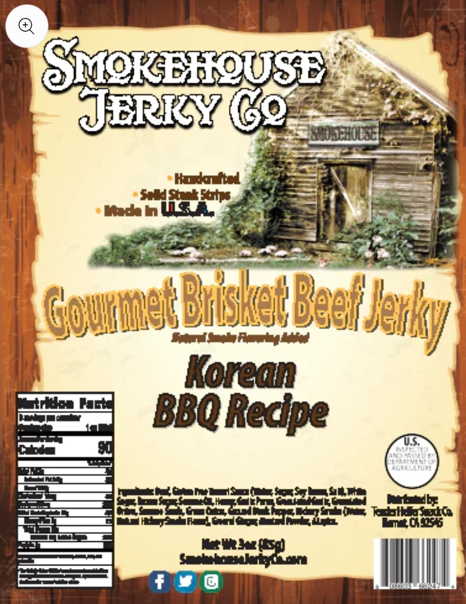 Korean BBQ Brisket Jerky